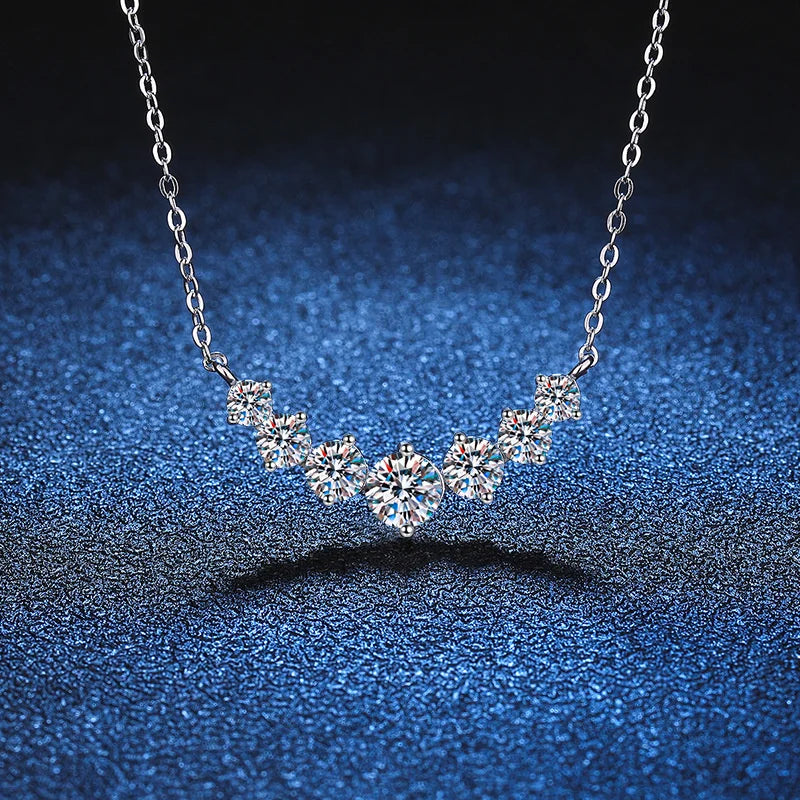 Classic 18k Gold Plated Genuine Moissanite Necklace