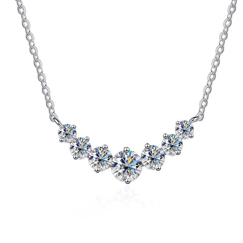 Classic 18k Gold Plated Genuine Moissanite Necklace